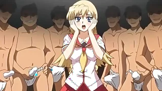 Hentai XXX - Hardcore Verge on Sexual congress - Gangbang Time Be advisable for Midget MILF